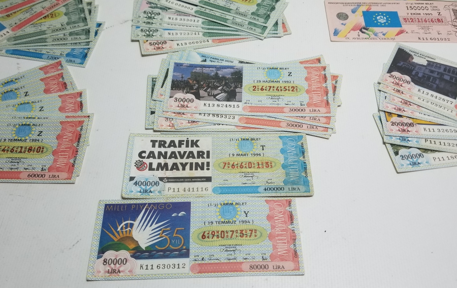 1990LARDAN ANTİKA BİLET LOTU
