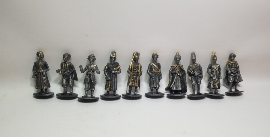 OSMANLI YENİÇERİ VE AĞALARI GÖRSELLİ DEKORATİF KURŞUN ASKERLER