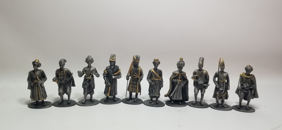 OSMANLI YENİÇERİ VE AĞALARI GÖRSELLİ DEKORATİF KURŞUN ASKERLER