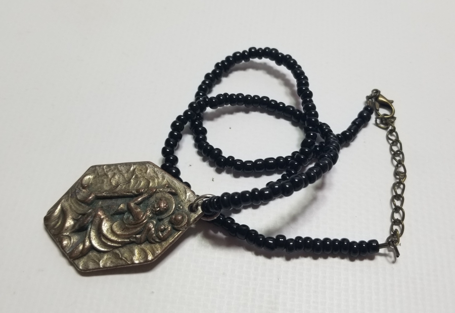 GRANAT TAŞLI ÖZEL TASARIM VAFTİZ KOLYESİ
