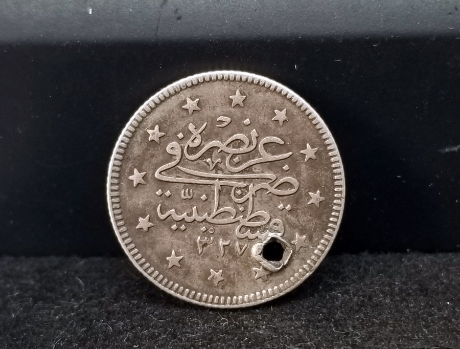 SULTAN MEHMET REŞAT HAN DÖNEMİ KOLEKSİYONLUK GÜMÜŞ 2 KURUŞ MECİDİYE