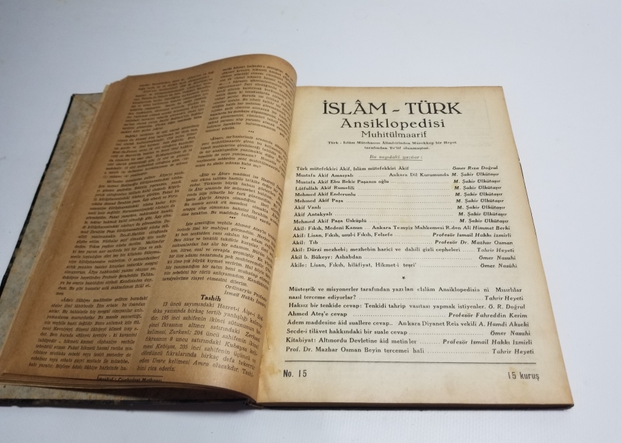 1940 TARİHLİ TÜRK-İSLAM ANSİKLOPEDİSİ