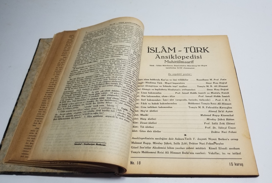 1940 TARİHLİ TÜRK-İSLAM ANSİKLOPEDİSİ
