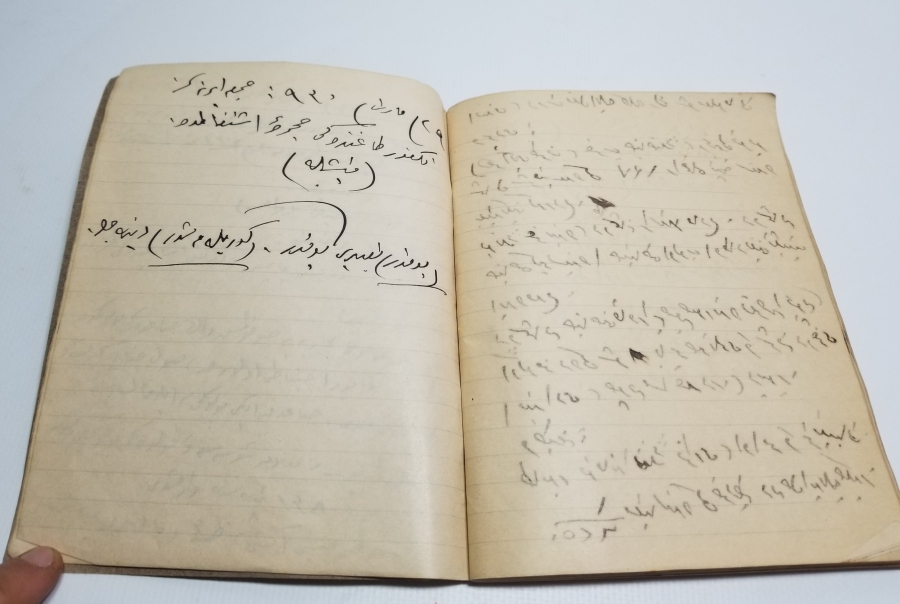 CUMHURİYET BAŞLARI OSMANLICA YAZILI EL YAZMA DERS KİTABI