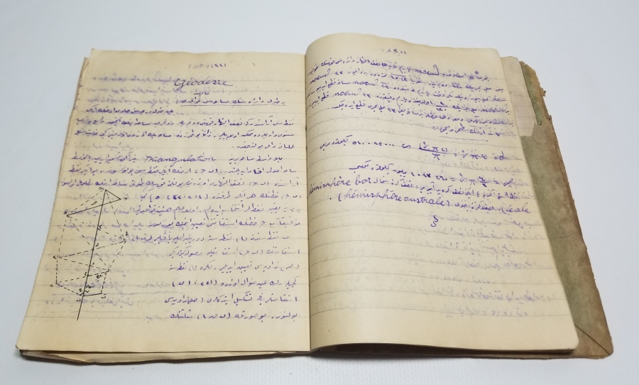 CUMHURİYET BAŞLARI OSMANLICA YAZILI EL YAZMA DERS KİTABI
