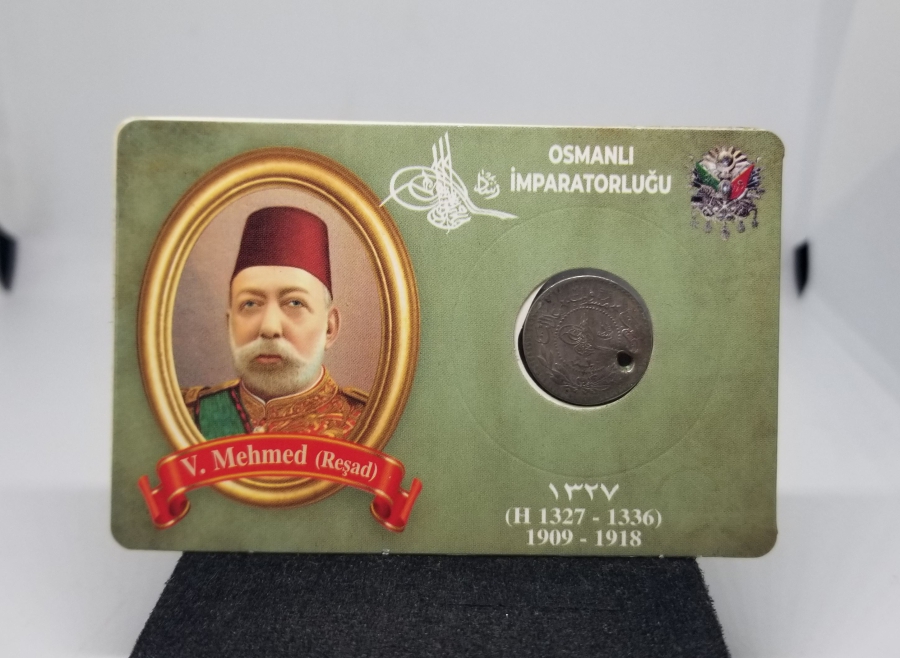 MEHMET REŞAD HAN DÖNEMİ KOLEKSİYONLUK NİKEL 5 PARA
