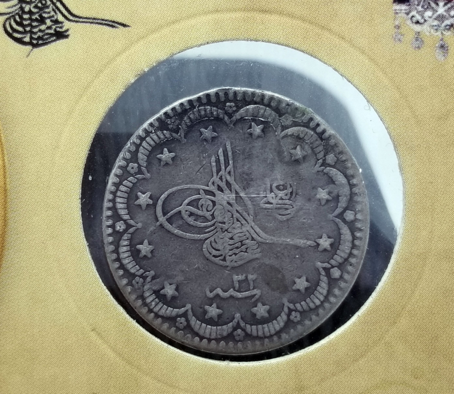 SULTAN ABDÜLHAMİD HAN DÖNEMİ KOLEKSİYONLUK KAPAMASINDA GÜMÜŞ 5 KURUŞ